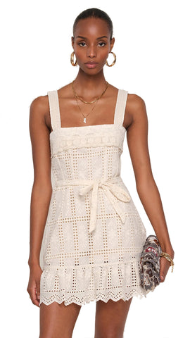 kiera mini dress Rhode Kiera Linen Mini Dress In Blue - 36% Off