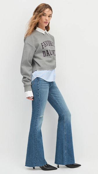 CROPPED COLLEGIATE SWEATSHIRT