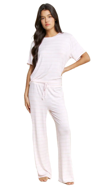 PINK BALLET HOUNDSTOOTH TEE PANT SET