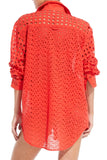 THE OXFORD TUNIC - CORAL ORANGE