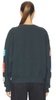 SKI PATCH & PASS COLLECTOR OVERSIZED CREW SWEATSHIRT