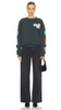 SKI PATCH & PASS COLLECTOR OVERSIZED CREW SWEATSHIRT
