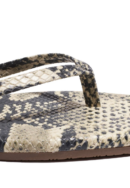 TKEES LILY SQUARE TOE EXOTICS- SANDSNAKE