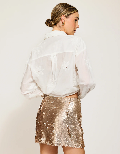 NAIDA SEQUINS MINI SKIRT