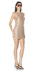 SHIMMERING CHEVRON MINI DRESS