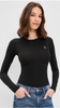 Polo Cotton L/S Sleeve Thong Bodysuit