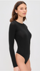 Polo Cotton L/S Sleeve Thong Bodysuit