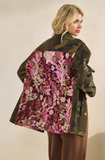 Camo Sequins Contrast Jacket