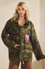 Camo Sequins Contrast Jacket