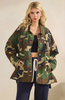 Camo Sequins Contrast Jacket