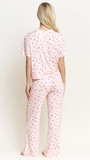 Tee Pant Set in Marzipan Hearts