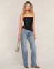 CHANTAL FAUX LEATHER TOP