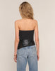 CHANTAL FAUX LEATHER TOP