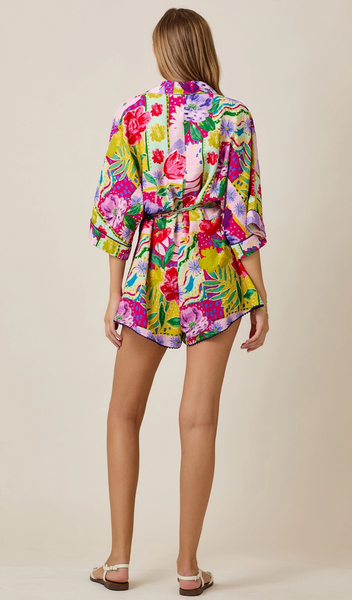 Floral Set with Pom-Pom Trim Detail *LAST ONE - Sz L*