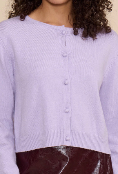 JUDD LAVENDER CARDIGAN