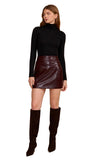 HART FAUX LEATHER MINI SKIRT
