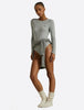Polo Cotton L/S Sleeve Thong Bodysuit