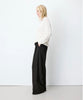 AUGUSTIN KNIT SWEATER WITH LACE V-NECK