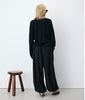 AUGUSTIN KNIT SWEATER WITH LACE V-NECK