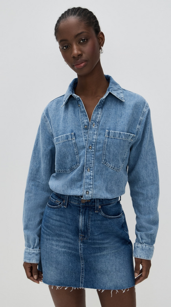 DENIM MINI DRESS