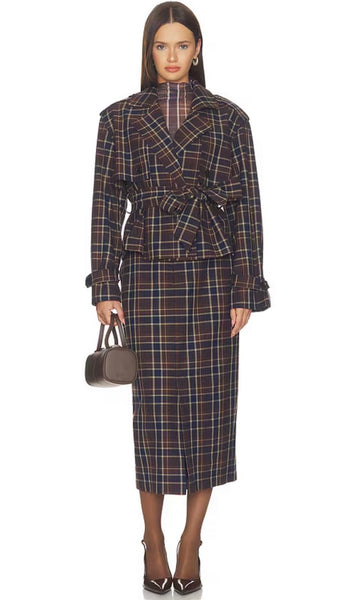 THE MEYER PLAID PENCIL SKIRT *LAST ONE - Sz 4*