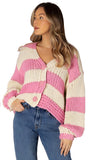 LANI HAND KNIT STRIPE CARDI