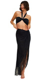 FRINGED SARONG SKIRT