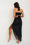 FRINGED SARONG SKIRT