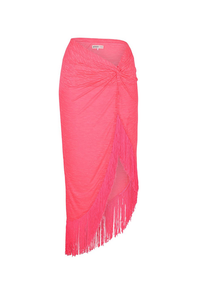 FRINGED SARONG SKIRT