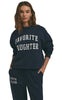 CROPPED COLLEGIATE SWEATSHIRT