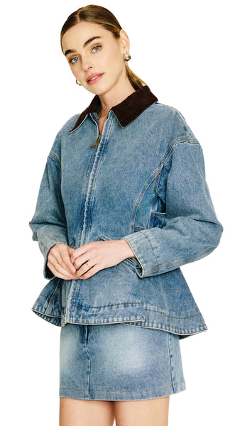 MOTTLE DENIM JACKET
