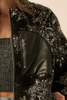 Paisley-Print Sherpa Fleece Zip-Up Pocket Jacket