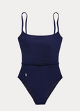 Belted One-Piece Swimsuit
