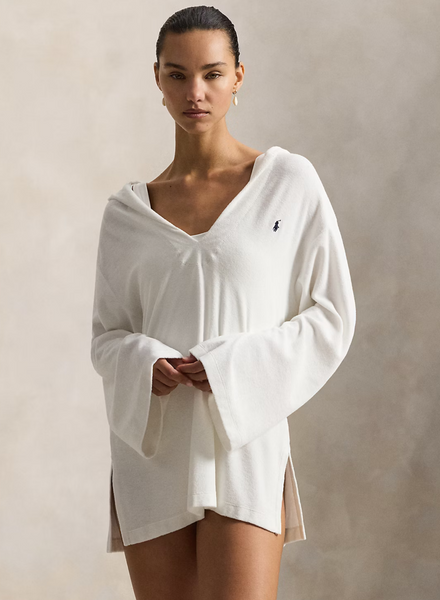 Cotton Terry Hooded Cover-Up