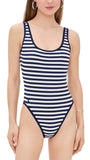 Scoop Tank One-Piece Polo Swimsuit