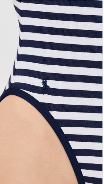 Scoop Tank One-Piece Polo Swimsuit