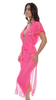 FRINGE LONG CAFTAN - HOT PINK
