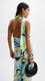 Blossom Halter Top - Mars Blue