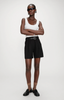 WRAP VEST & PLEATED STRAIGHT SHORT SET