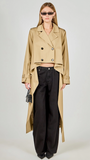 HIGH LOW TRENCH COAT