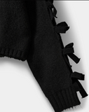 PERMELISW BOW KNIT SWEATER