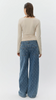 AZZI BOW LOW SLOUCH WIDE LEG JEANS