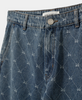 AZZI BOW LOW SLOUCH WIDE LEG JEANS