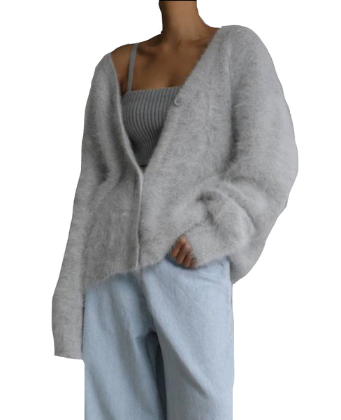 Loose Fit Soft Fluffy Cardigan