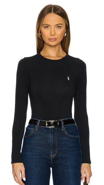 POLO BLACK L/S BODYSUIT