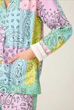 Howdy Honey Paisley Print Flannel PJ Set