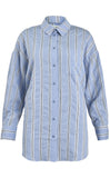 OVERSIZED BLUE STRIPED SHIRT *LAST ONE - Sz M*