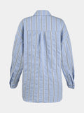 OVERSIZED BLUE STRIPED SHIRT