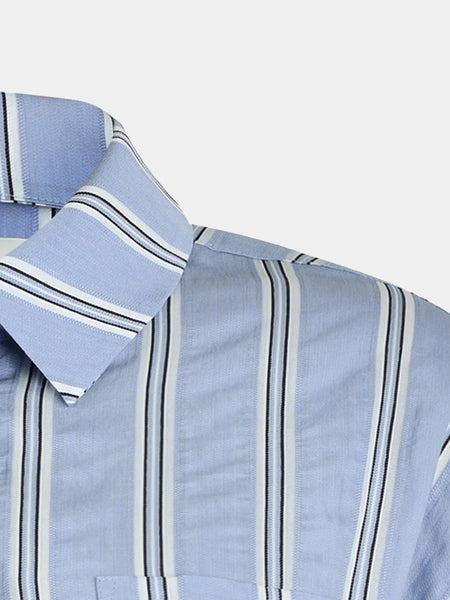 OVERSIZED BLUE STRIPED SHIRT *LAST ONE - Sz M*