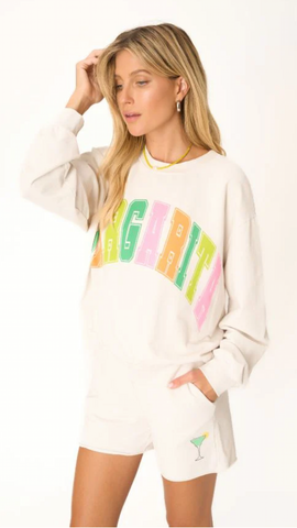 TEQUILA OVERSIZED SWEATSHIRT - ISLAND GREEN